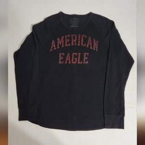 American Eagle Outfitters Men's Black Shirt